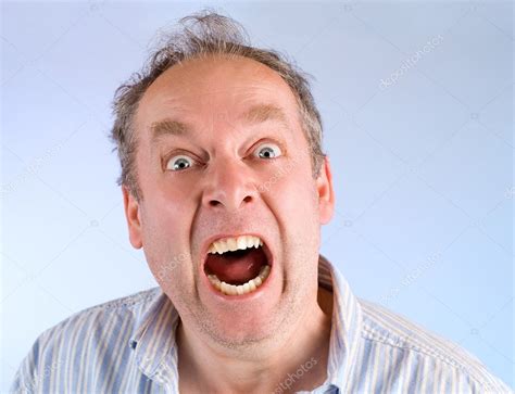 Man Screaming About Something — Stock Photo © Cybernesco 2028812