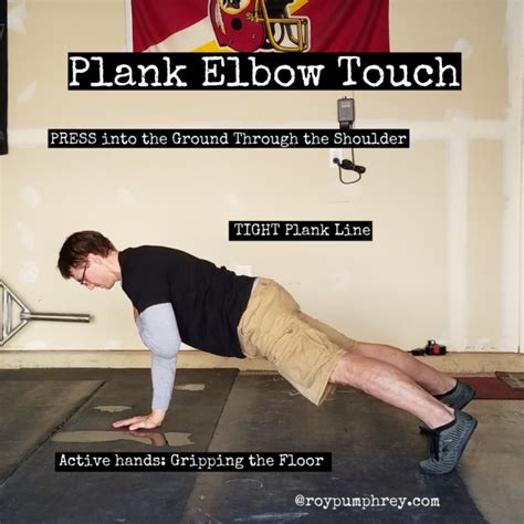 Core And Shoulder Stability But Mostly Ripped Abz Plank Elbow Touch