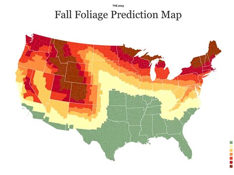 Fall Foliage Peak Map