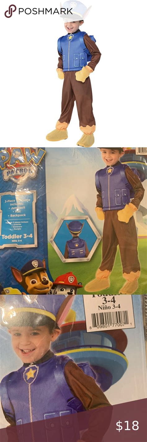 Paw Patrol Chase Costume S 3 4t Paw Patrol Costume Chase Costume