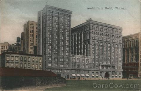 Auditorium Hotel Chicago Il Postcard