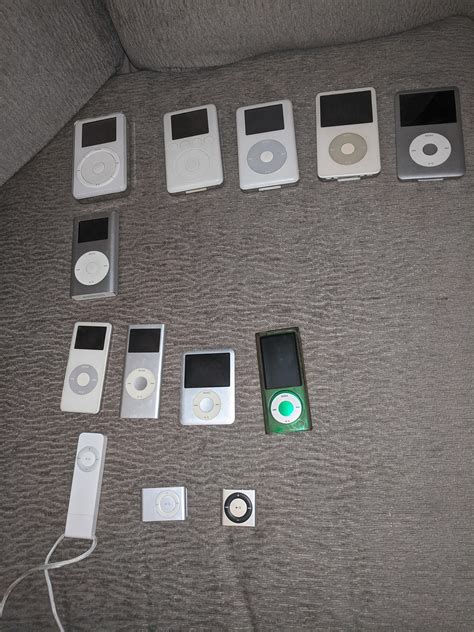 My Little Ipod Collection Including The Og From 2001 Ripod