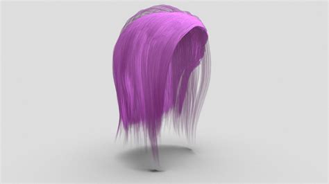Mid Length Hair For Character Download Free 3d Model By Marc Sawyer