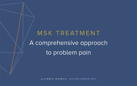 Musculoskeletal Treatment Solving Problem Pain Dr Chris Homan