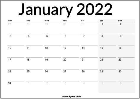 January 2022 Uk Calendar Printable Printable Calendars Free