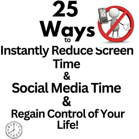 25 Ways To Instantly Reduce Screen Time And Social Media Time And