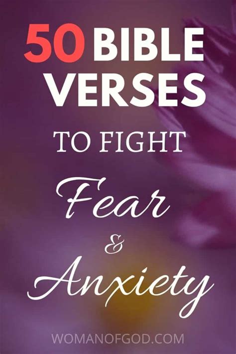 50 Verses To Fight Fear And Anxiety God Is In Control