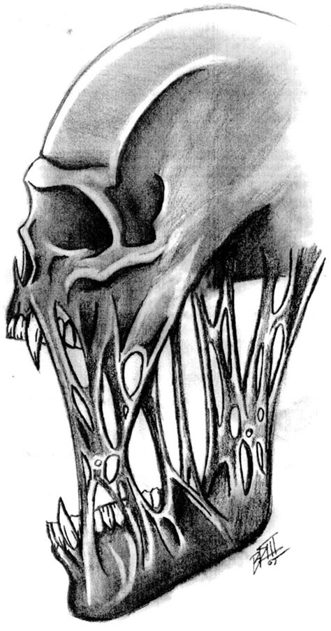 A Skull With Some Flesh Still Holding It Together Description From