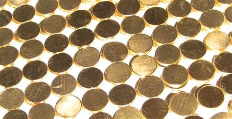 Gold Blanks Regency Mint Produces 9999 Fine Gold Blanks For Coins