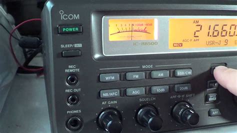 Icom Ic R8500 Buttons Quick Look Youtube