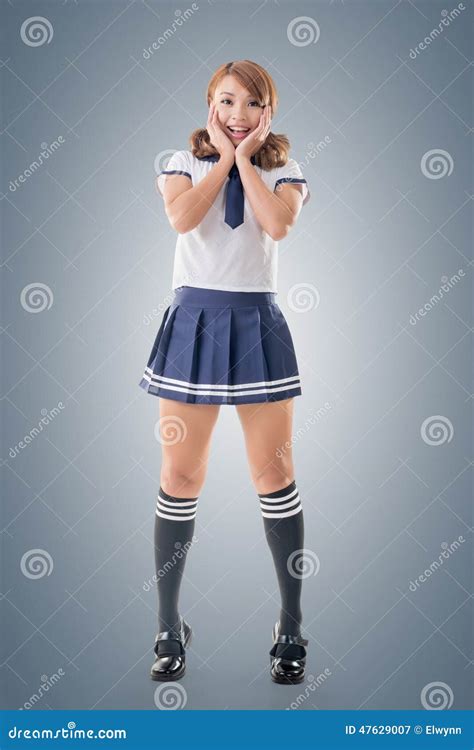 Japanese Style Babe Girl In Sailor Suit Royalty Free Stock Photography CartoonDealer Com