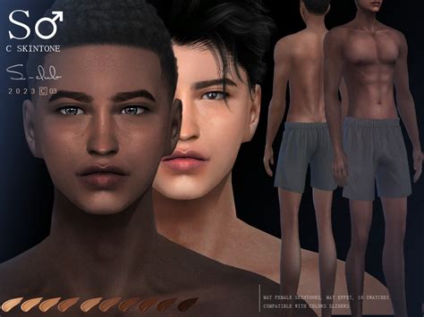 The Sims Resource Naturel Male Skintones By S CLUB