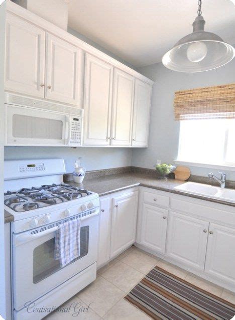 Sw 6001 grayish interior exterior. kate mini kitchen makeover left side | Tiny house kitchen, White kitchen appliances, Painting ...