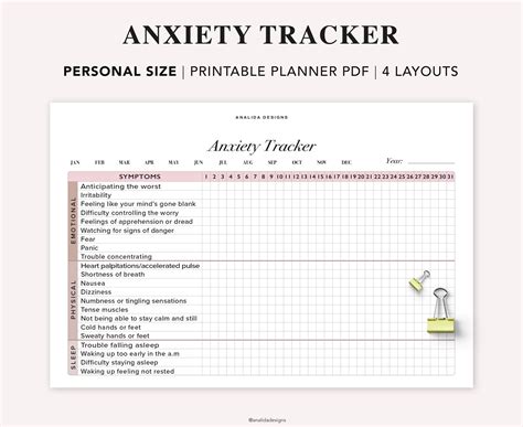 Anxiety Tracker Printable