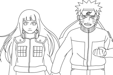 Coloriages Hinata Hyuga Coloriages à Imprimer