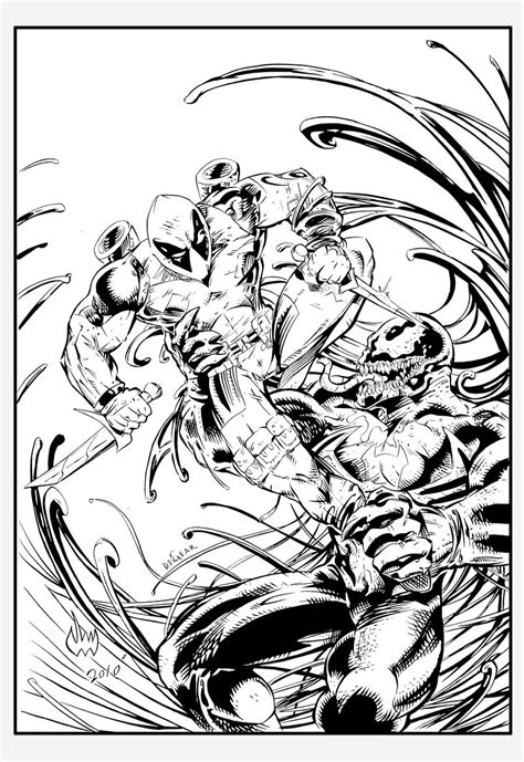 Deadpool Vs Venom Ink By Devgear On Deviantart