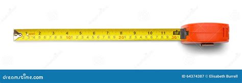 One Foot Tape Measure Stock Image Image Of Measure Vertical 64374387