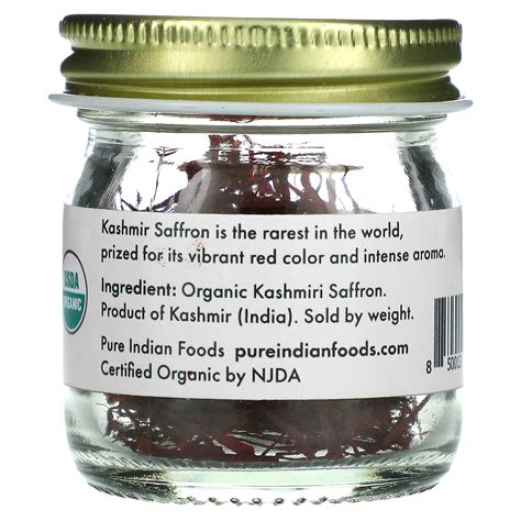 Pure Indian Foods Organic Kashmiri Saffron G