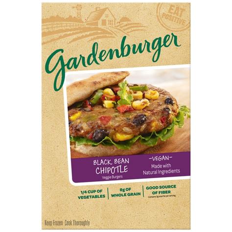 Gardenburger Black Bean Chipotle Veggie Burgers 10 Oz From Kroger