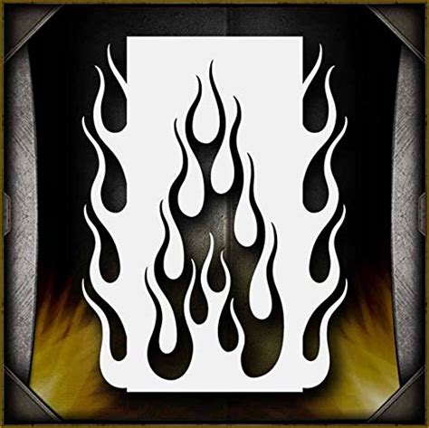 Flames 11 Airsick Airbrush Stencil Template Home And Kitchen