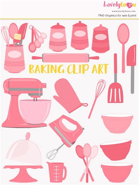 Baking Tools Clipart Set 558312 Illustrations Design Bundles