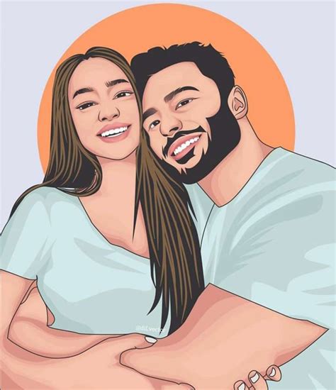 fadilvect i will draw romantic couple vector portrait from your photo for 10 on