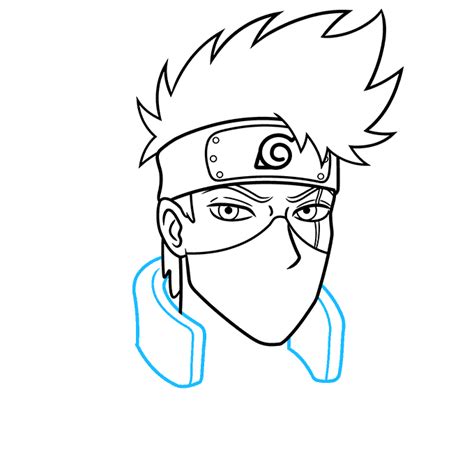 How To Draw Kakashi Easy Step 4 Naruto Drawings Easy