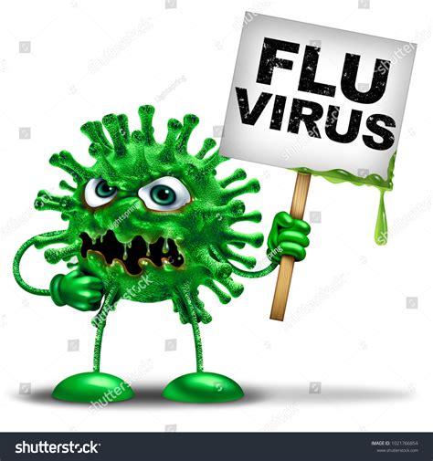 Flu Virus Flu Vaccine Influenza Disease Stock Illustration 1021766854