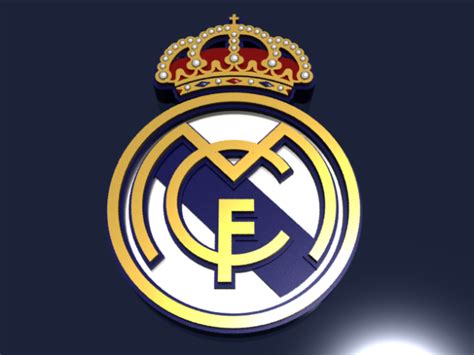 3d football hd logo madrid real wallpaper. Real Madrid CF Logo 3D Download in HD Quality