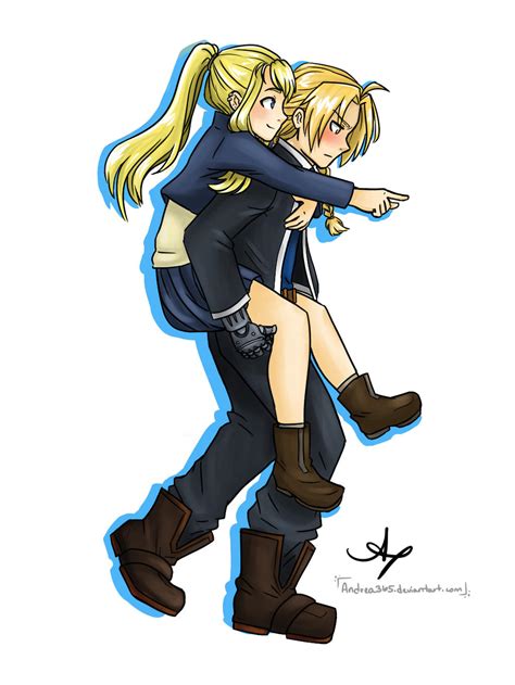 Day 08 Edward And Winry By Andrea365 On Deviantart