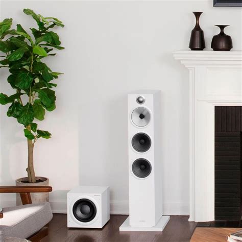 Bowers And Wilkins Asw608 Subwoofer In White Nebraska Furniture Mart