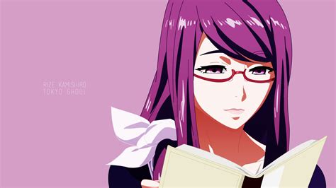Wallpaper Illustration Anime Girls Glasses Cartoon Black Hair