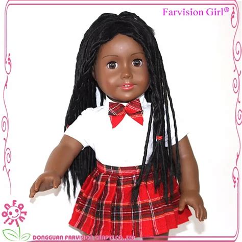 2017 top sale african doll afro hair doll wholesale 18 black american girl doll buy black