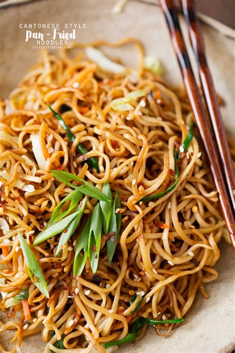 Cantonese Style Pan Fried Noodles Recipe Little Spice Jar