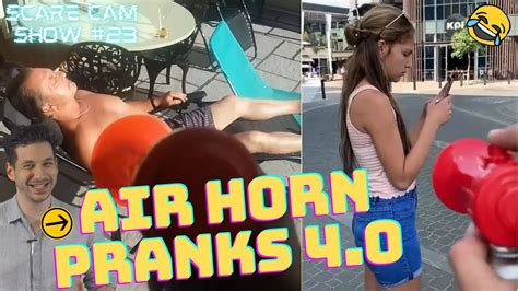 Air Horn Pranks 4 0 Scare Cam Show 23 Youtube
