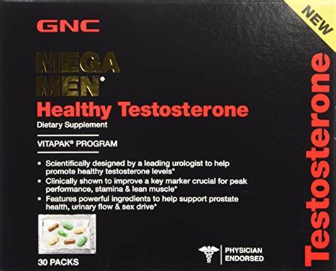 Gnc Mega Men Healthy Testosterone Vitapak