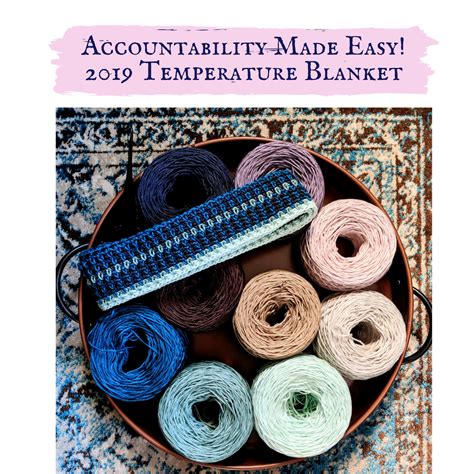 Accountability Made Easy - 2019 Temperature Blanket — WYLDFLOWER CROCHET | Temperature blanket ...