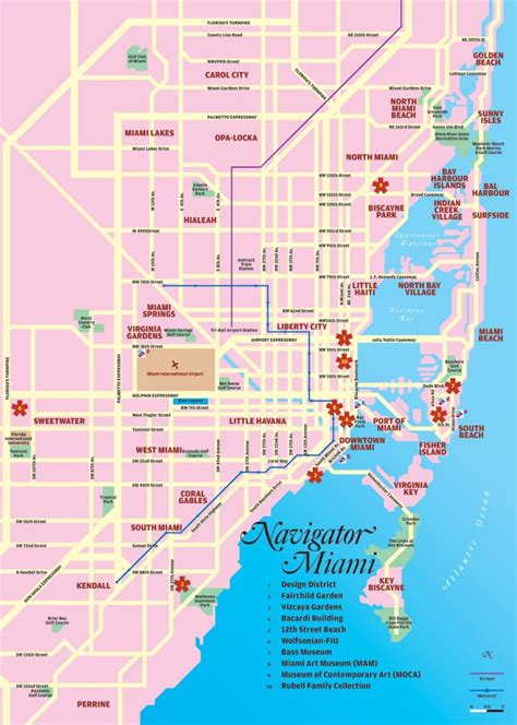 Miami Cruise Port Guide Cruiseportwiki Street Map Of Downtown Miami