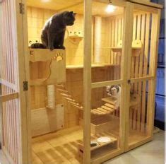 Rumah kardus sederhana untuk hiasan meja. 70 Inspirasi Desain Kandang Kucing Kayu, Indoor dan ...