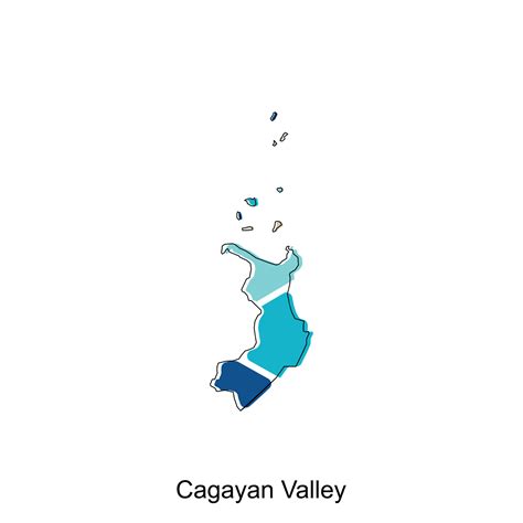 Map Of Cagayan Valley Modern Design Philippines Map Illustration