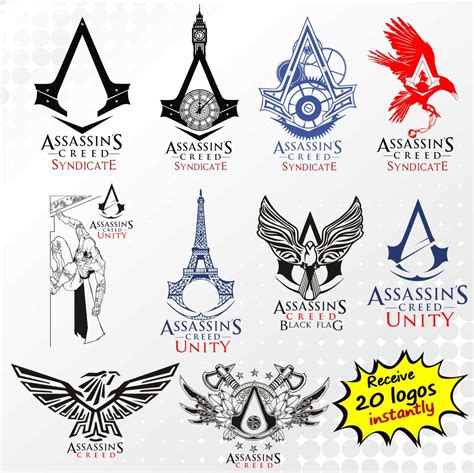 Assassins Creed Saga Logos Collection 20 Clipart Images By Direct