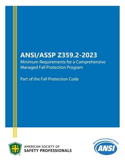 Ansiassp Z3592 2023 Minimum Requirements For A Comprehensive Managed Fall Protection Program