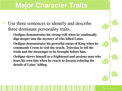 character analysis oedipus the king ppt download