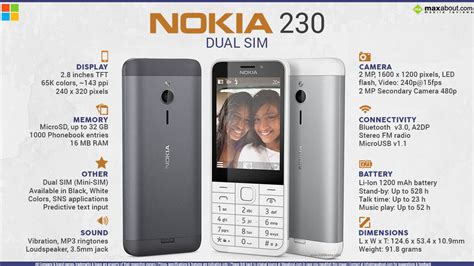Nokia 230 Nokia 230 2 8 Inch 16mb Ram Gsm Dark Silver Buy Best Price