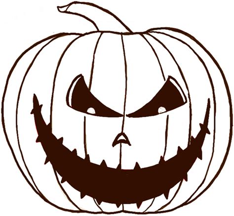 How To Draw A Scary Pumpkin Jack O Lantern In Easy Steps For Halloween