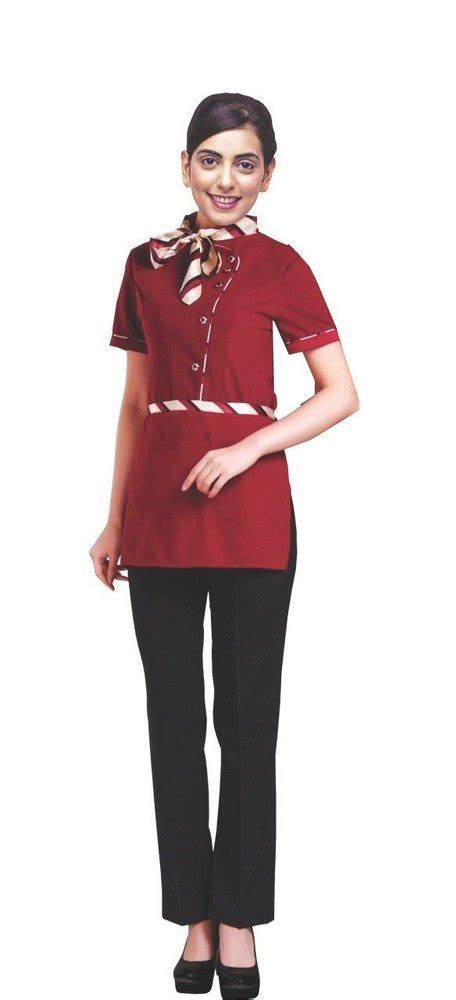 Maroon Black Ladies Housekeeping Uniform Size Medium At Rs 800set In