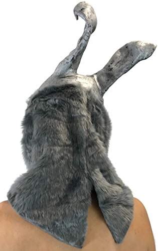 Donnie Darko Frank The Bunny Mask Latex Overhead With Fur Adult Costume Grey