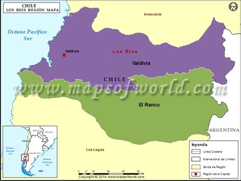 Mapa Region De Los Rios Region De Los Rios Chile