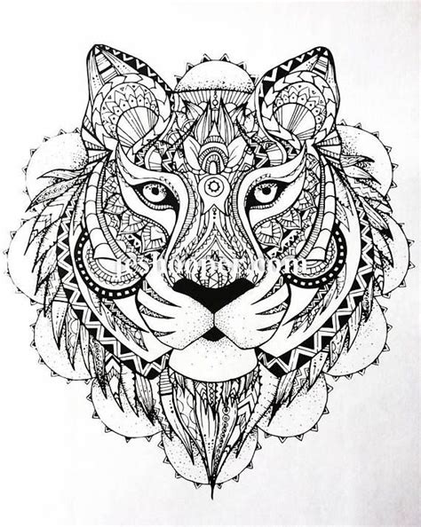 Tiger Full Coloring Pages For Adults Jesyscioblin