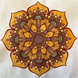 Mandala design from Stuart Royce's "Secret Mandala" (2016). Colored by ...